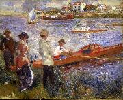 Pierre-Auguste Renoir Rowers at Chatou oil painting